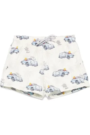 MC2 SAINT BARTH Swimming Trunks, male, , 8 Y, Beige Sea Clothing Drawstring Swimwear