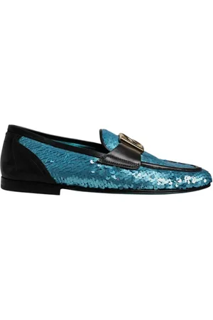 Dolce & Gabbana Sequin Loafers Stylish Dress Shoes