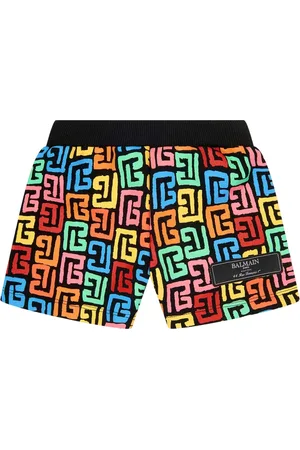 Balmain Bottoms, male, , 3 Y, Monogram Shorts in Multicolour