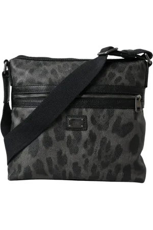 Dolce & Gabbana Leopard Print Messenger Crossbody Bag