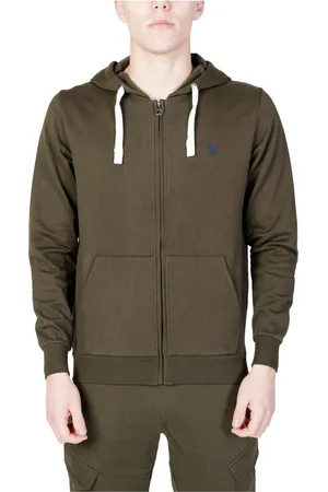 U.S. Polo Assn. Zip-throughs, male, , M, Mens Hooded Sweatshirt