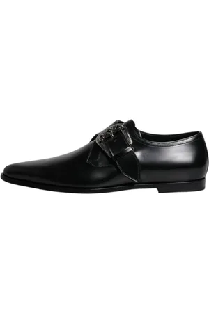 Dolce & Gabbana Business Shoes, male, , 9 UK, Leather Monk Strap Dress Shoes
