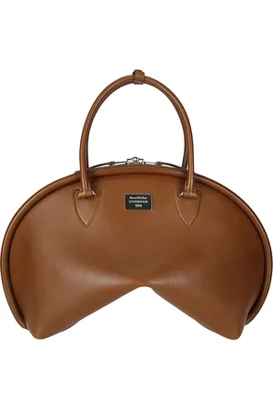 Acne Studios Handbags, female, , ONE SIZE, Curved Handbag with Double Zip Closure