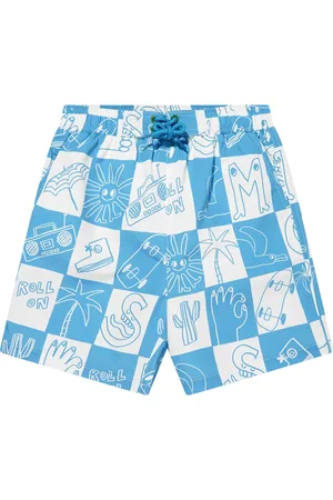 Stella McCartney Swimming Trunks, male, , 5 Y, Logo Swim Shorts for Boys