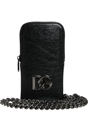 Dolce & Gabbana Cross Body Bags, female, , ONE SIZE, Leather Crossbody Chain Phone Bag