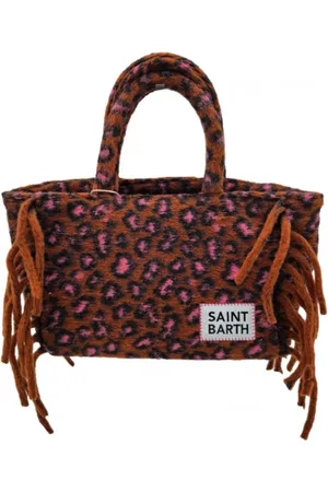 MC2 SAINT BARTH Winter Fringed Handbag with Removable Strap