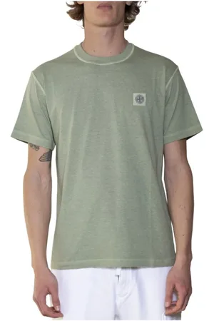 Stone Island T-Shirts, male, , S, Casual Cotton T-Shirts for Men