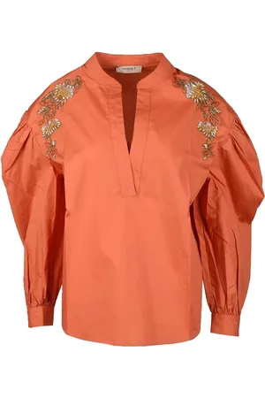 Twin-Set Blouses, female, , L, Women Salmon Blouse