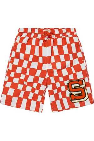 Stella McCartney Swimming Trunks, male, , 10 Y, Checked Swim Shorts for Boys