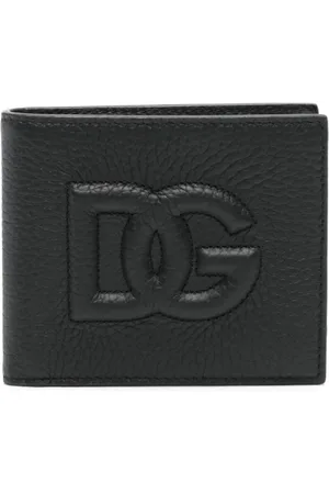 Dolce & Gabbana Wallets & Cardholders, male, , ONE SIZE, Foldable Logo-Embossed Wallet Leather
