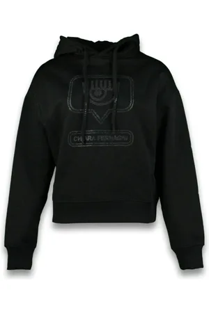 Chiara Ferragni Hoodies, female, , 2XS, Hoodie with glitter logo