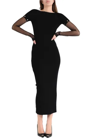 Sportmax Grace Long Dress in Stretch Viscose