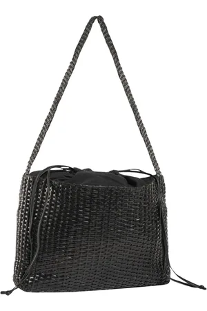 BARENA Shoulder Bags, female, , ONE SIZE, Woven Leather Shoulder Bag with Cotton Lining