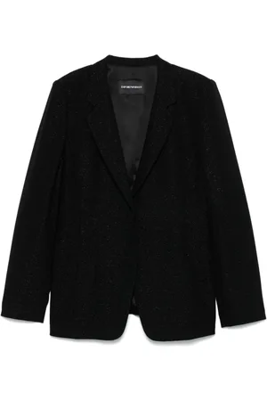 Emporio Armani Button-Up Jacket with Shoulder Pads