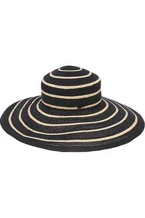 Borsalino Striped Wide Brim Hemp Hat