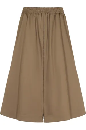 Golden Goose Midi Skirts, female, , S, Circle Skirt Cotton Gabardine