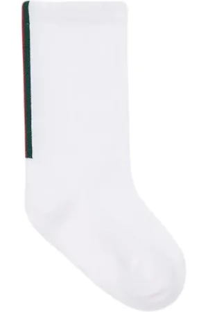 Gucci Socks & Tights, female, , 12 Y, Cotton Socks with Green and Red Web