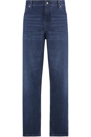 Ermenegildo Zegna Slim-fit Jeans, male, , W40, Straight Leg Jeans with Leather Tag