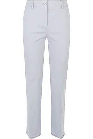 VIA MASINI 80 Chinos, female, , S, Grey Straight Leg Jeans with Pockets