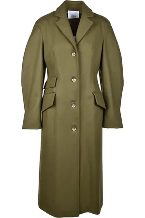 ERIKA CAVALLINI Single-Breasted Coats, female, , 2XS, Verde Foresta Coat for Women