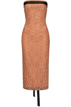 Pinko Party Dresses, female, , M, Geometric Floral Lace Dress