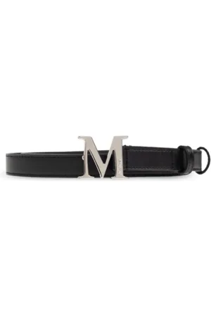 Max Mara Belts, female, , L, Classic Belt with Logo Buckle