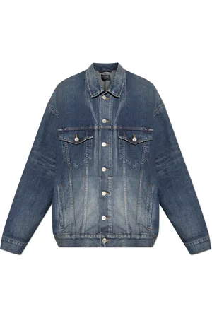 Balenciaga Denim Jackets, male, , M, Denim Oversized Jacket