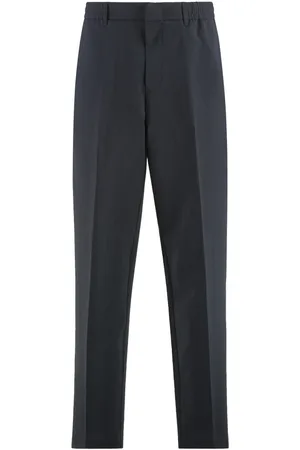 Emporio Armani Blend Cotton Trousers with Pockets