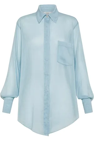 FORTE FORTE Long Sleeve Cotton and Silk Shirt