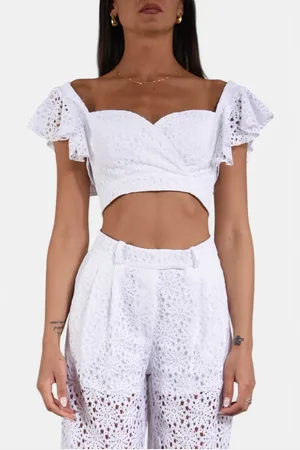 ACTUALEE Blouses, female, , M, Lace Top with Padded Cups
