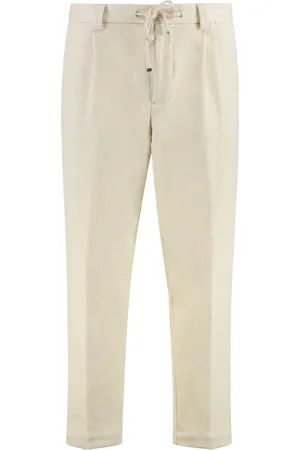 HUGO BOSS Straight Trousers, male, , XL, Cotton Trousers with Pockets and Tapered Fit