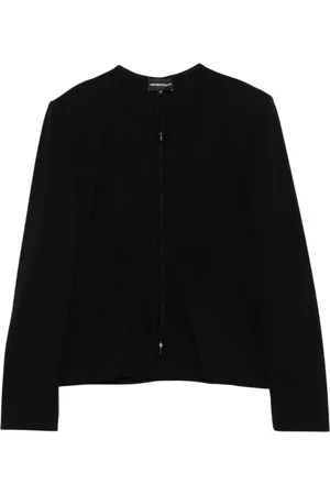 Emporio Armani Zip-throughs, female, , XS, Zip-Up Crew Neck Jacket