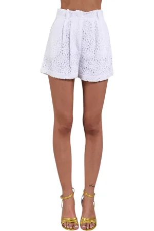 ACTUALEE Short Shorts, female, , S, Lace Cotton Shorts with Pockets
