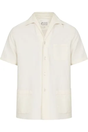 Maison Margiela Short Sleeve Shirts, male, , S, Button-Up Shirt with Pockets