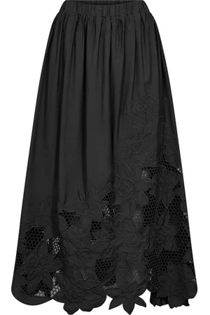 Mos Mosh A-line Skirt with Embroidered Lace