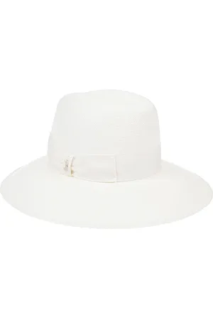 Borsalino Wide Brim Cream Straw Hat