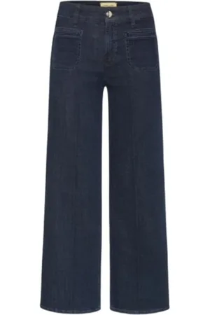 Cambio Straight Jeans, female, , 2XL, Wide Leg Denim Jeans