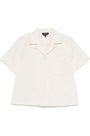 A.P.C. Shirts, female, , M, Cuban Collar Long Sleeve Shirt