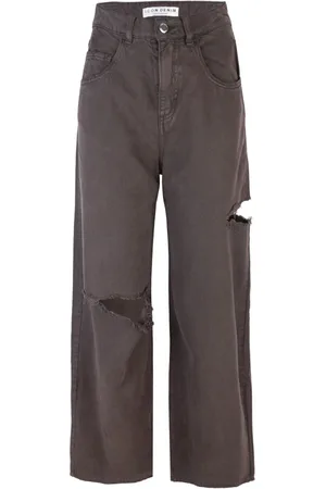 Icon Denim Straight Jeans, female, , W28, Wide Leg High Waist Jeans
