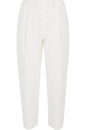 Apuntob Wide Leg Trousers Elastic Waist