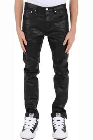Purple Brand Skinny Jeans, male, , W33, Plated Skinny Jeans Frayed Hem