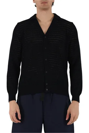 Roberto Collina Cardigans, male, , XL, Knit Cardigan with Front Buttons