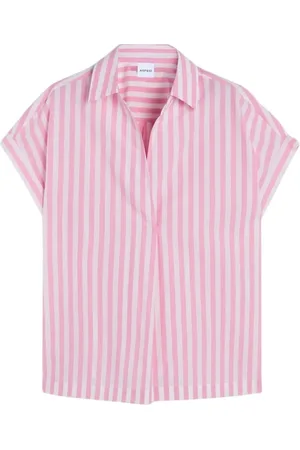 Aspesi Boxy Cotton Shirt with V-Neck