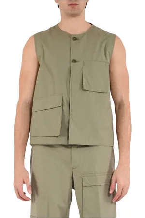 COSTUMEIN Cotton Multi-Pocket Vest