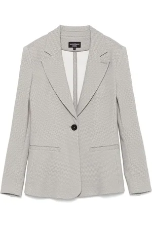 Emporio Armani Grey Capsule Jackets with Button Fastening