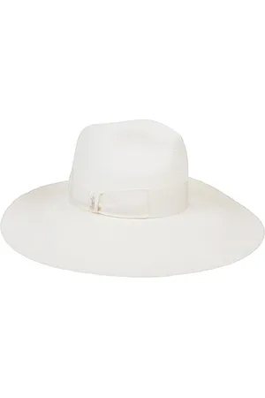 Borsalino Cream Straw Hat Wide Brim