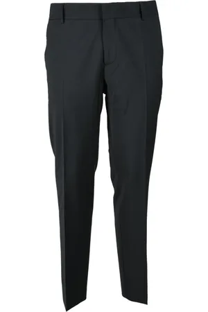 D.A. Daniele Alessandrini Suit Trousers, male, , XL, Grey Wool Blend Stretch Trousers