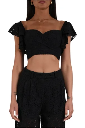 ACTUALEE Blouses, female, , L, Lace Top with Padded Cups