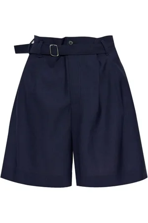 Jacquemus Casual Shorts, male, , XL, Navy High-Waisted Tailored Shorts