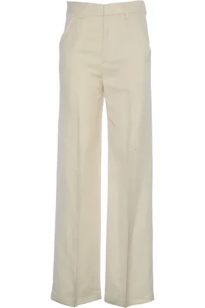 Dondup Latte Wide-Leg Trousers